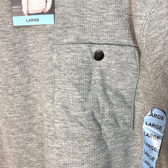 Coleman Long Sleeve Gray Sherpa Lined Crew size large - Picture 5 of 10